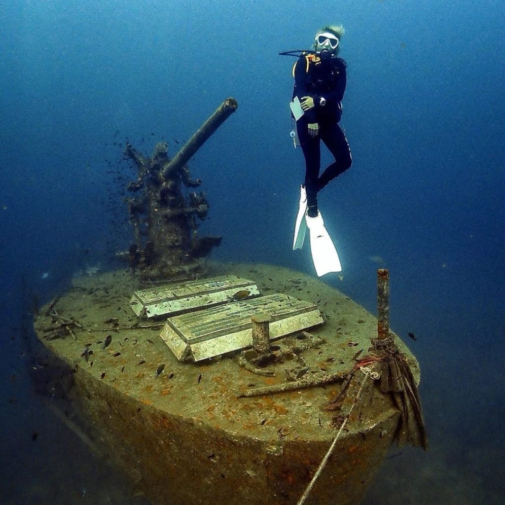 HTMS Sattakut Wreck is a former US Navy ship resting at 30 meters, now one of the Thailand's 
most exciting wreck dives