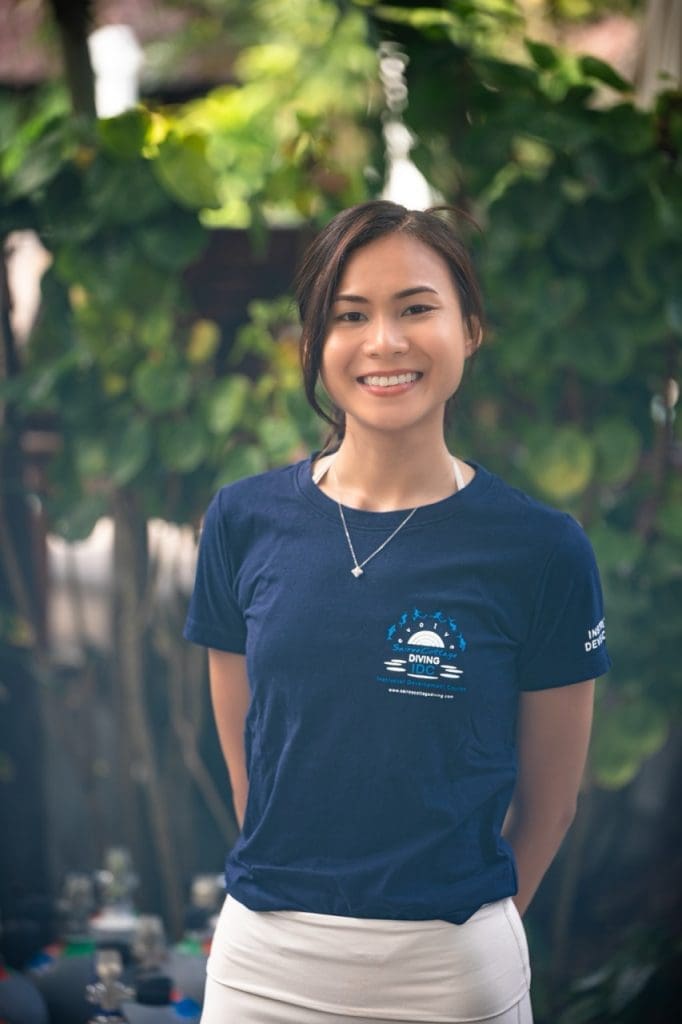 Maii Ponnipa is in charge of logistics during your PADI Divemaster course 